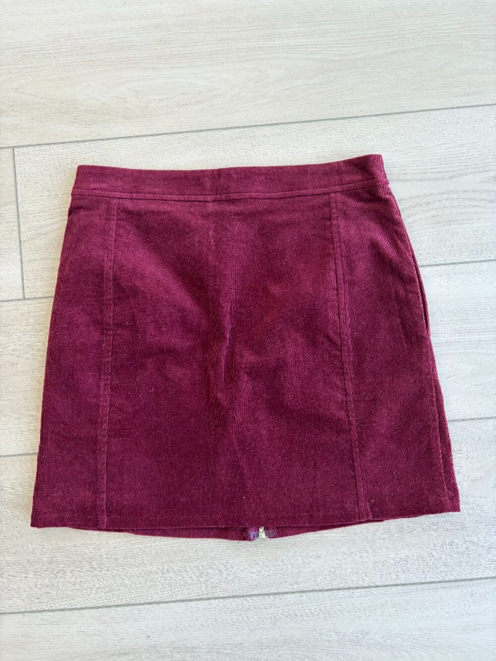 Velvet Burgundy Skirt